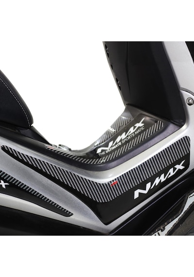 GP Kompozit Yamaha NMAX 125-155 2015-2020 Uyumlu Yan Pad Seti Siyah-Karbon