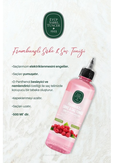 Eyüp Sabri Tuncer Frambuazlı Sirke & Saç Toniği 500 Ml 17 Al 15 Öde Ve Pamuk