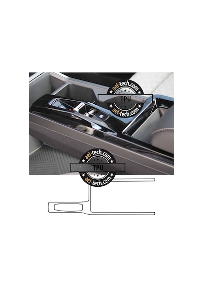 Ssangyong Torres Uyumlu Vites Etrafı Piano Black Tpu Koruyucu 2025-2026