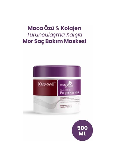 Turunculaşma Karşıtı Maca Özlü Purple Hair Mor Maske 500 Ml - 694874648