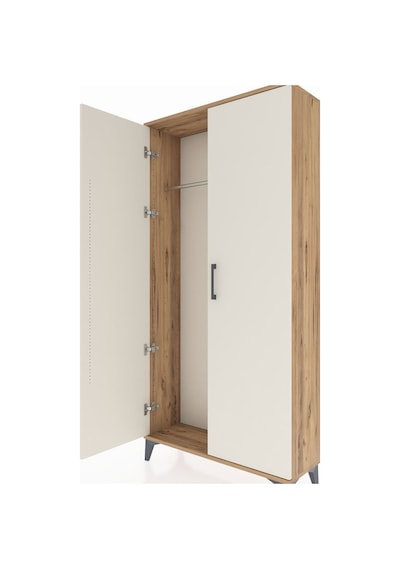 Arges Dolap Tek Raflı Tek Çekmeceli Tek Askılı 88x30x182 Antrasit-aytaşı Atlas Çam Arges Dolap Tek Raflı Tek Çekmeceli Tek Askılı 88x30x182 Antrasit-aytaşı Atlas Çam