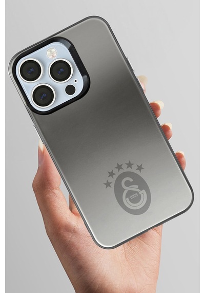 Apple Apple iPhone 14 Pro Uyumlu Galatasaray 5 Yıldız Tek Renk Arma Premium Lisanslı Telefon Kılıfı