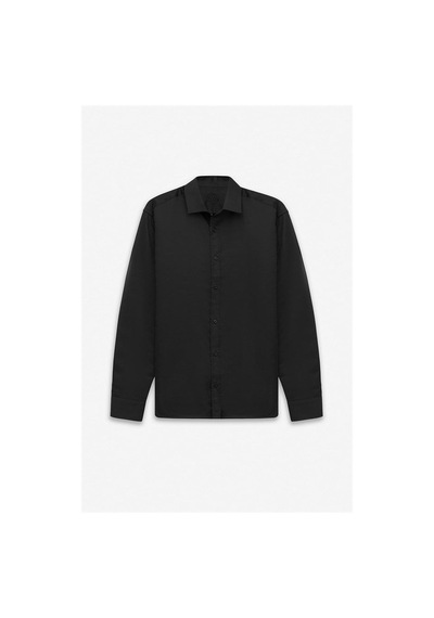 Süvari Siyah Slim Klasik Yaka Düz Casual Gömlek Sgm1008400025-s09