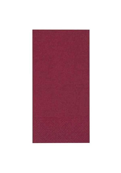 Bordo Peçete 33 X 33 Garson Katlama 100 Adet