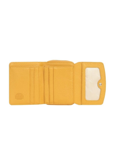 Cengiz Pakel Kadın Hakiki Deri Mini Yatay Çıtçıtlı Cüzdan/portföy - 65288 - Hardal 65288-hardal