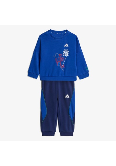 Adidas I Mrvl Sm Jog Çocuk Mavi Eşofman Takımı Ks3964 Çok Renkli
