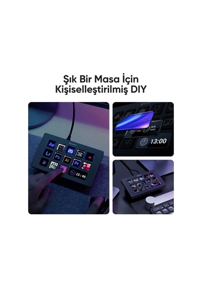 Ulanzi D200h 7 İn 1 Stream Controller Lcd Yayın Kontrol Paneli - A044