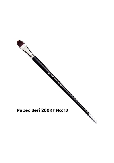 Pebeo 200Kf Seri Sentetik Kedi Dili Fırça No 18