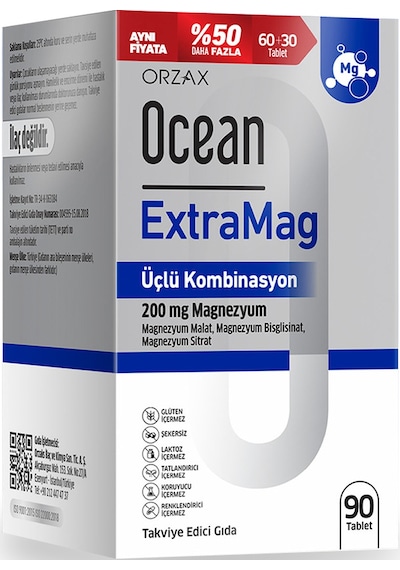 Ocean Extramag Magnezyum 90 Tablet