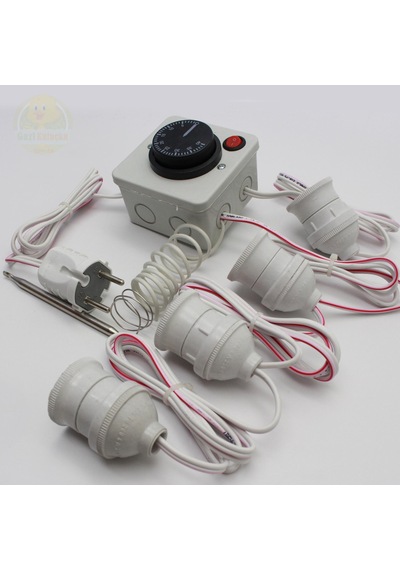 Termostat Kontrollü Düğmeli Yanan 1 Lamba 3 Sarkan Duyu Çıkışlı