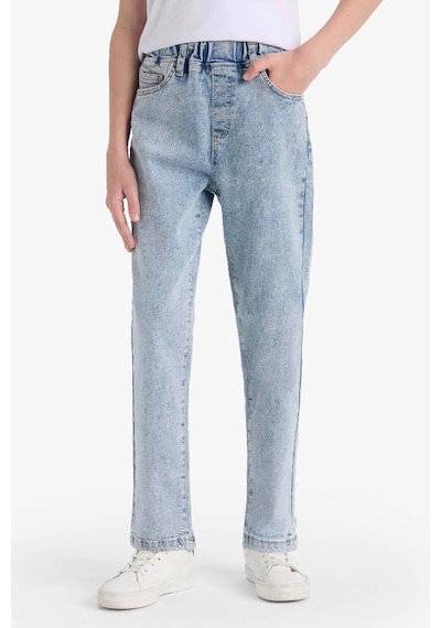 Defacto Erkek Çocuk Balloon Fit Düz Paça Jean Pantolon F3378a825aunm28 Mavi