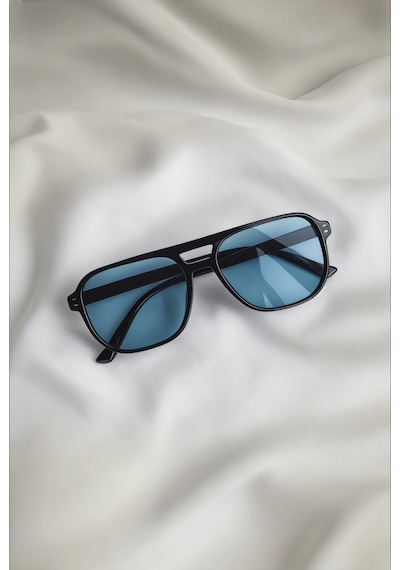 Mavi Camlı Uv400 Korumalı Unisex Güneş Gözlüğü Çok Renkli