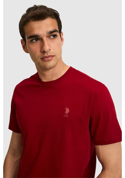 U.s. Polo Assn. Erkek Bordo Tişört Basic 50326953-vr014