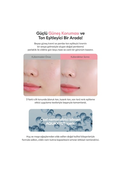 Ton Eşitleyici Pembe Bazlı Güneş Koruyucu Cushion A'pıeu Pure Block Tone-up Sun Cushion Spf50+pa++++ 76759695