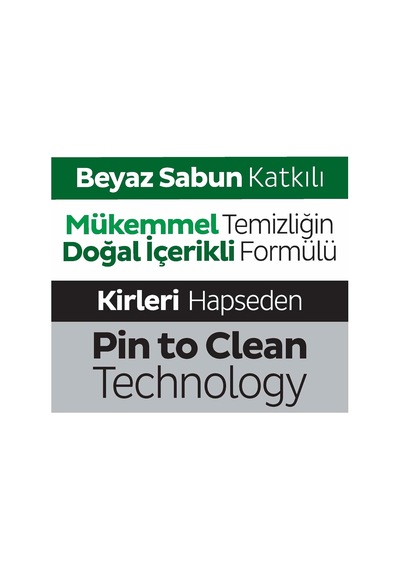 Easy Clean Beyaz Sabun Katkılı Yüzey Temizlik Havlusu Çanta Boy 20 Yaprak 1000'li Set