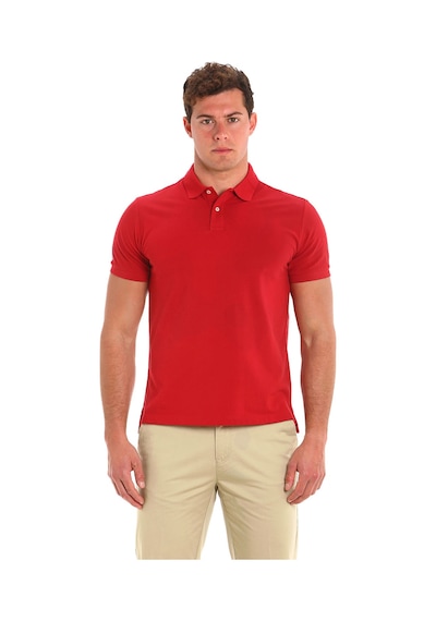 Slam Slam Erkek Polo Tişört Deck Polo Kırmızı W15 Kırmızı