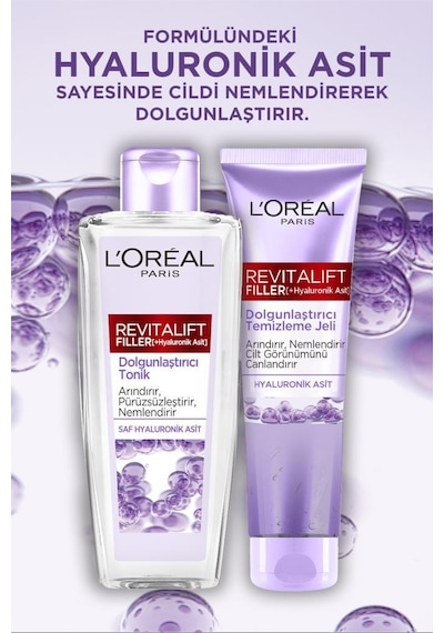 Revitalift Filler Nem İle Dolgunlaştıran 2li Cilt Bakım Seti - Temizleme Jeli 150 Ml & Tonik 200 Ml pktrvtlft2lcltbkmst-8945