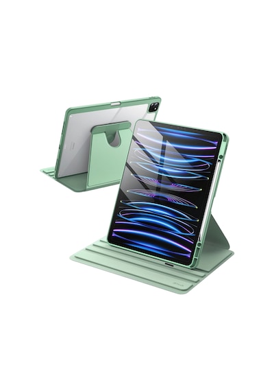Apple Uyumlu iPad Pro 11 İnç 2025 M5 Çipli 360 Derece Dönebilen Standlı Pino Tablet Kılıfı Kapaklı Kılıf