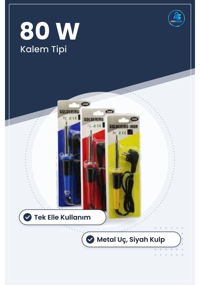 Tekli Kalem Havya 80 W Elektronik Lehim Havyası Tamir Ve Hobi Atö