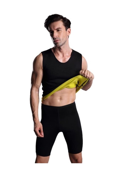 Multiflexpro Erkek Siyah Termal Neopren Terletme Atleti