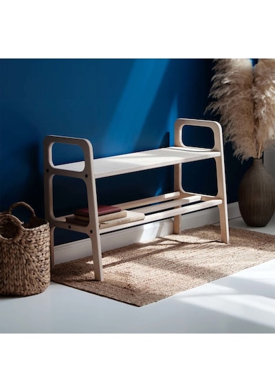 Woodesk Mirage, Ahşap, Ayakkabılık, Natural Renk, 100x65 Natural