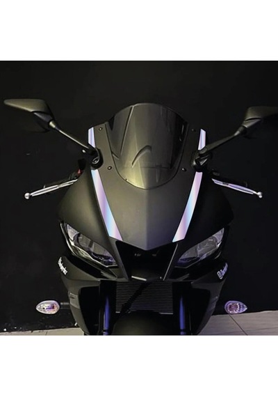 Yamaha R25 Hologram Ön Kafa Serit Kaplama Stıcker Folyo