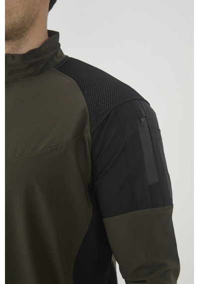 Camp Scoutland Camp138 Outdoor Tactical Su iticili Erkek Haki-Siyah Taktik Sweatshirt