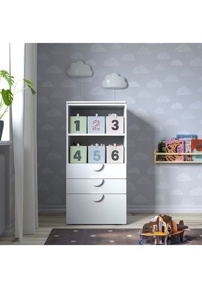 Ikea Barndröm Kutu Seti, Çok Renkli, 17x27x17 Cm, 3 Parça