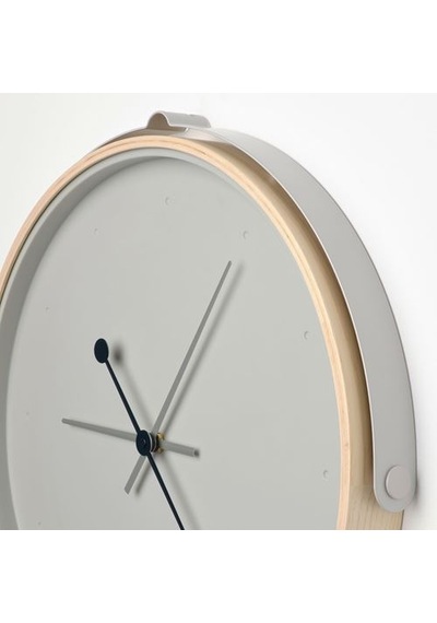 Ikea Rotblöta Duvar Saati, Açık Gri, 42 Cm
