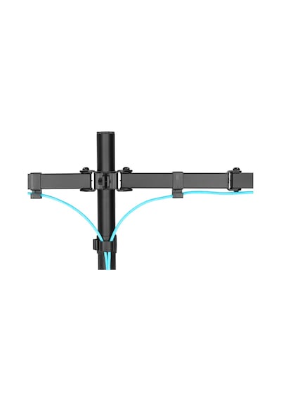 Digitus DA-90400 17"-32" 2x8 KG (Maks.) Sıkıştırmalı İkili Monitör Tutucu Siyah