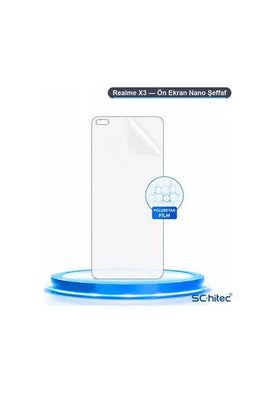 Realme X3 Uyumlu Ön Yüzey Nano Şeffaf Hidrojel Ekran Koruyucu 69626864