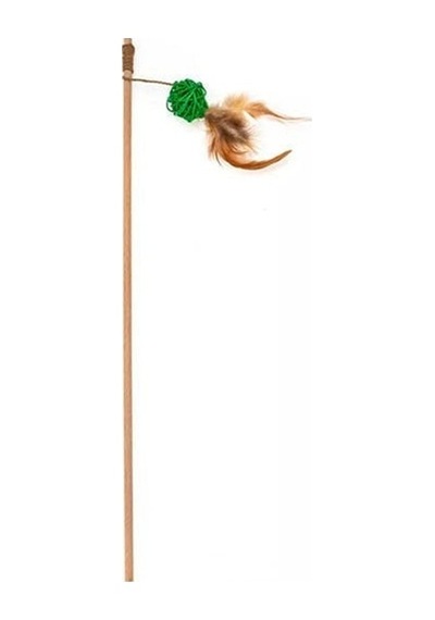 Aquael Ecomfy Toy Gaia Rod Rattan Tüylü Kedi Oltası Oyuncağı 50 CM