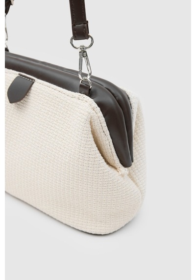 Shule Bags Cois Naturel Burslu Çapraz Çanta Krem