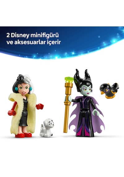 LEGO® ǀ Disney Kötüleri Malefiz'in ve Cruella De Vil'in Elbiseleri 43262 - 9 Yaş ve Üzeri Çocuklar için Yaratıcı Oyuncak Yapım Seti (524 Parça)