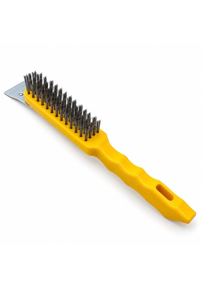 12 Adet 2ın1 Çelik Tel Fırça - Metal Kazıma Spatula 270mm 5690