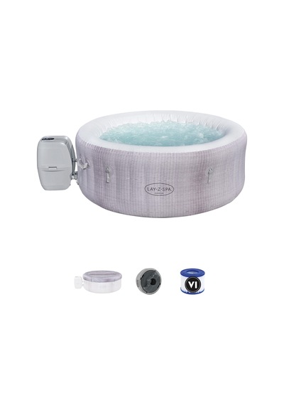 Lay-z-spa 60003 Cancun Signature Airjet Şişme Spa Havuzu, 2-4 Kişilik Gri
