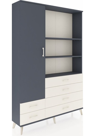 Arges Dolap 7 Raflı 6 Çekmeceli Tek Kapaklı 132x30x195 Antrasit-antrasit/aytaşı Antrasıt/aytası Arges Dolap 7 Raflı 6 Çekmeceli Tek Kapaklı 132x30x195 Antrasit-antrasit/aytaşı Antrasıt/aytası