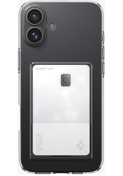 Spigen Apple Uyumlu iPhone 16 Plus İle Kılıf Crystal Slot Crystal Clear Şeffaf