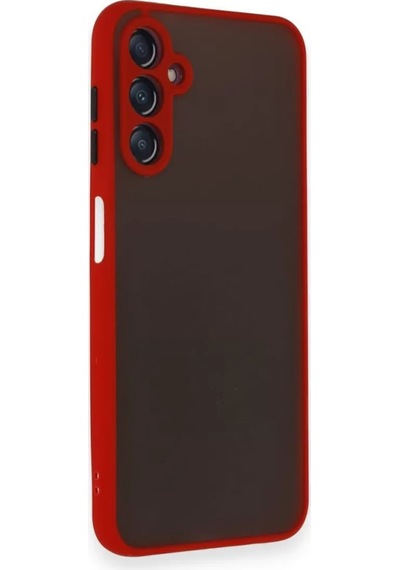 Newface Samsung Galaxy A15 4g Kılıf Montreal Silikon Kapak - Kırmızı