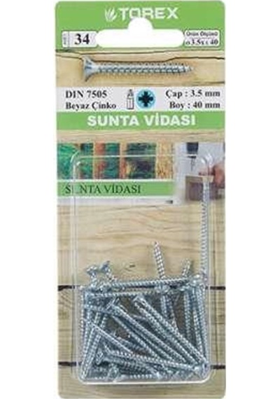 Sunta Vidası 3.5X25 - Torex Dın 7505 N11.2567