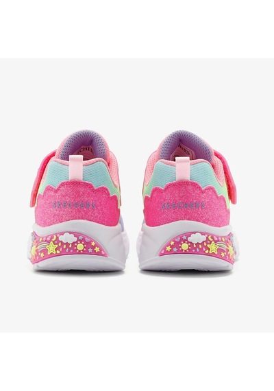 Skechers Tmy Dreamers Kids Sneaker Cırt Cırtlı Işıklı Çocuk Ayakkabısı Pembe Pembe