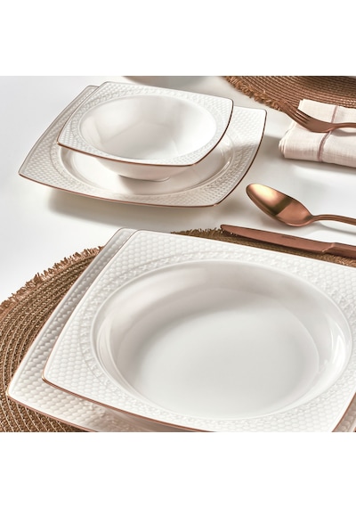 Güral Bonenjoy 8 Parça 2 Kişilik Bone Yemek Takımı - Copper Bakır
