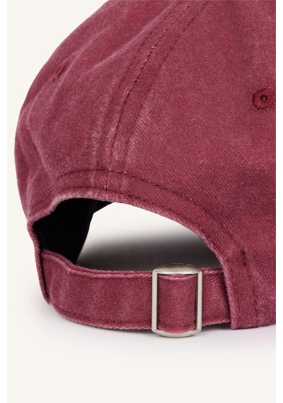 Defacto Kadın Yıkamalı Jean Cap Bordo Şapka H6749ax26wnbr2 Bordo-br2