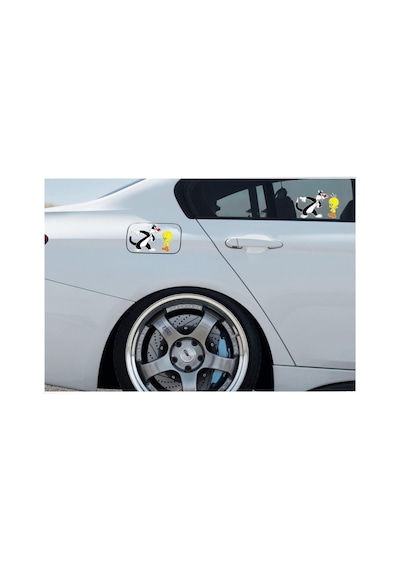 Sylvester & Tweety Sticker Araba, Motorsiklet, Kask, Laptop, Cam Sticker 2 Adet