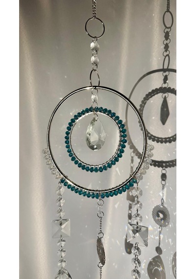 Lumiere Kristal Güneş Yakalayıcı , Kristal Dekor Kristal Obje Lüks Hediye Suncatcher , Raibow Tek Parça