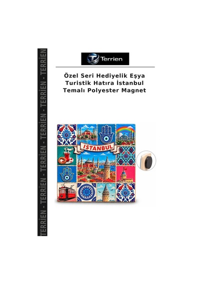 Özel Seri Hediyelik Eşya Turistik Hatıra İstanbul Temalı Polyester Magnet