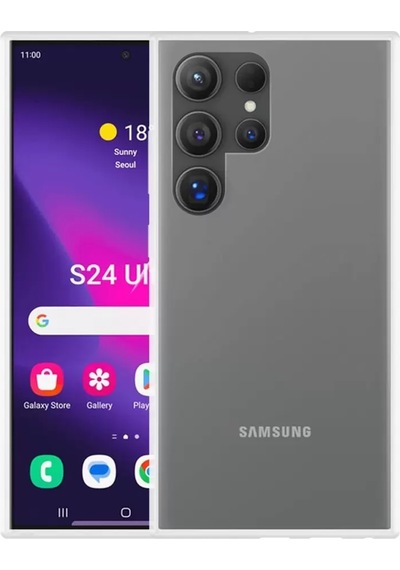 Newface Samsung Galaxy Uyumlu  S24 Ultra Kılıf  Lüx Şeffaf Silikon
