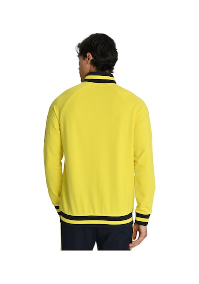 Fenerium Fenerbahçe Sarı Tribün Uv Baskılı Arma Detay Erkek Sweatshirt Lacivert Açık