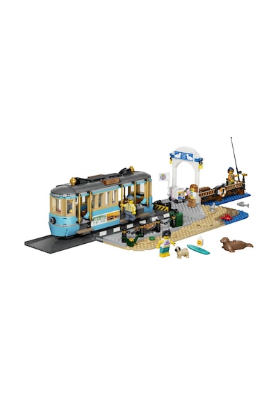 LEGO® City Klasik Plaj Tramvayı 60506 - 7 Yaş ve Üzeri Çocuklar için 5 Minifigür İçeren Yaratıcı Oyuncak Yapım Seti (693 Parça)