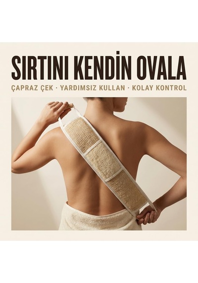 Kabak Sırt Doğal Lifler Peeling Temizleyici Arındırıcı. 1 Adet.
